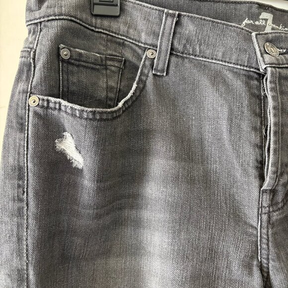 Vintage 7 for All Mankind “Josefina” skinny boyfriend jeans (31, grey) - Picture 3 of 7